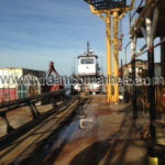 CRB 395 Spud Barge with Link Belt 518 150 Ton Crane